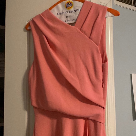 Reiss Amazing draped front A line V back dress - Picture 1 of 10